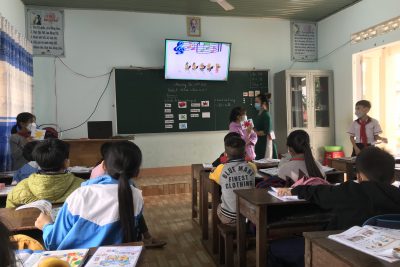 Thi giáo viên giỏi cấp trường. Hoàn thành hai phần thi với nhiều đổi mới và nỗ lực.