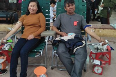 Trường Th nguyễn Du tham gia hiến máu nhân đạo