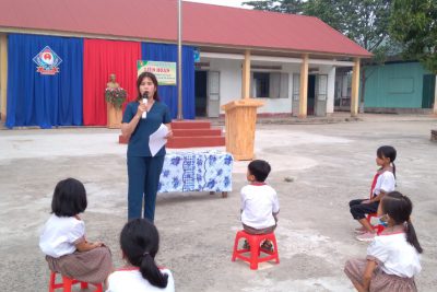 Tuyên truyền phòng chống đuối nước cho các em học sinh trường TH Nguyễn Du