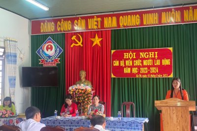 Hội nghị CB VC NLĐ trường Tiểu học 2023 – 2024, ngày 15/9/2023