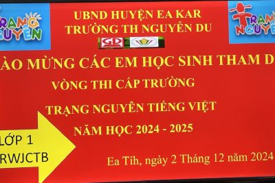 Trường Tiểu học Nguyễn Du tổ chức thành công Sân Chơi “Trạng Nguyên Tiếng Việt” cấp trường Năm Học 2024-2025
