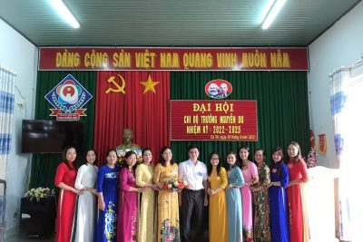 Đại hội chi bộ trường Tiểu học Nguyên Du ngày 09/8 /2022, thành công tốt đẹp